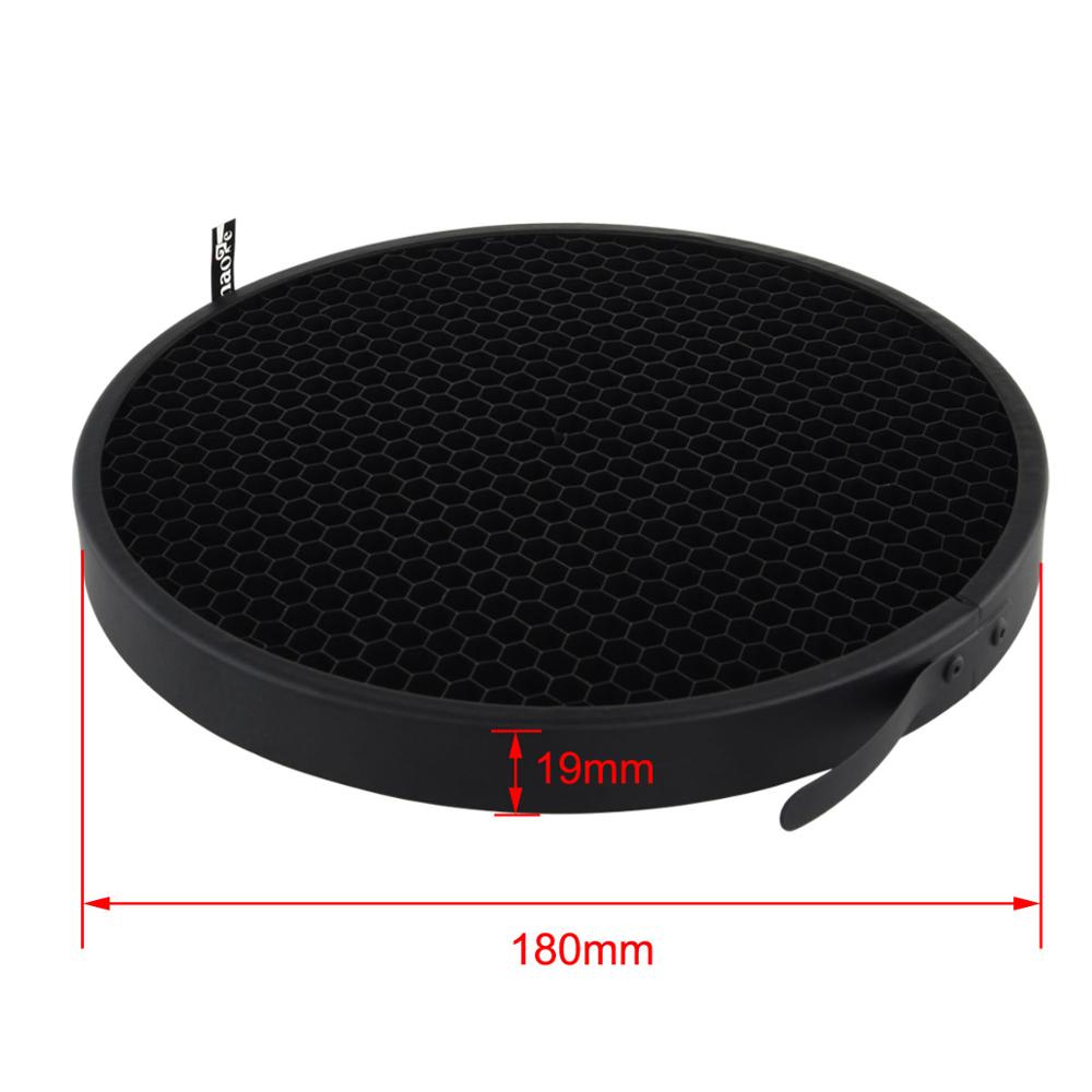 Haoge 180mm 60° Honeycomb Honey Comb Disc Grid for Profoto Zoom Reflector 2 II