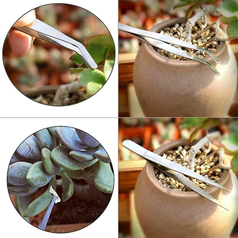 Gartenarbeit Tool Set, 16 Stück Bonsai Miniatur Sukkulenten Pflanzen Tools Beinhaltet Schere