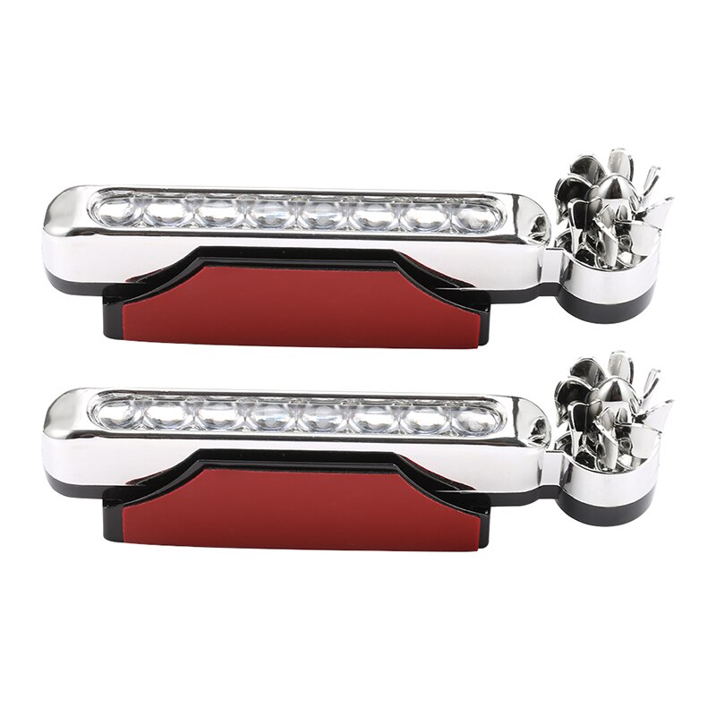 Motorcycle Daytime Running Light DRL Warning Lamp Car 8-LED Wind Powered Bulbs