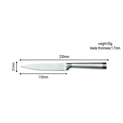 6 stücke Chef Messer Set Edelstahl Küchenmesser Obst Brot Santoku Schneiden Messer Berufs Japanischen Fleisch Fisch Cleaver: 5inch utility knife