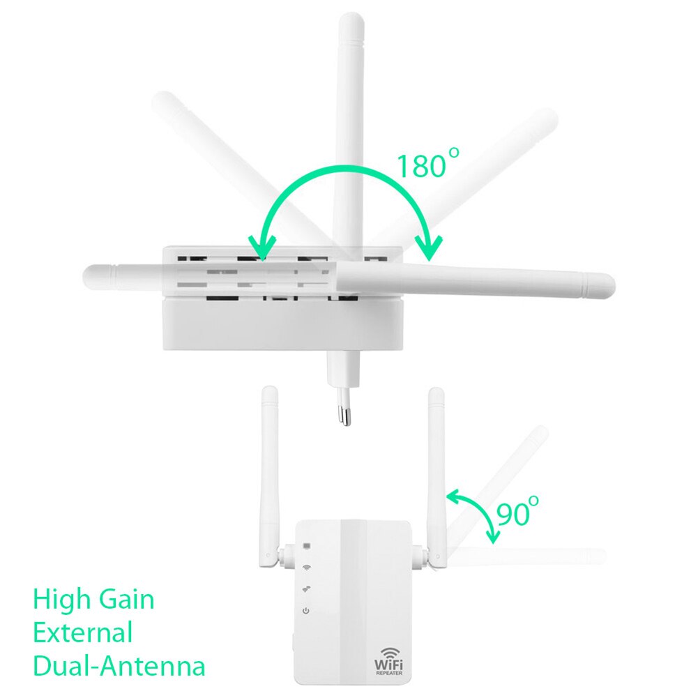 Trådlös wifi repeater wifi extender 300 mbps wi-fi förstärkare långdistans wifi signalförstärkare ultraboost långdistans wifi repiter