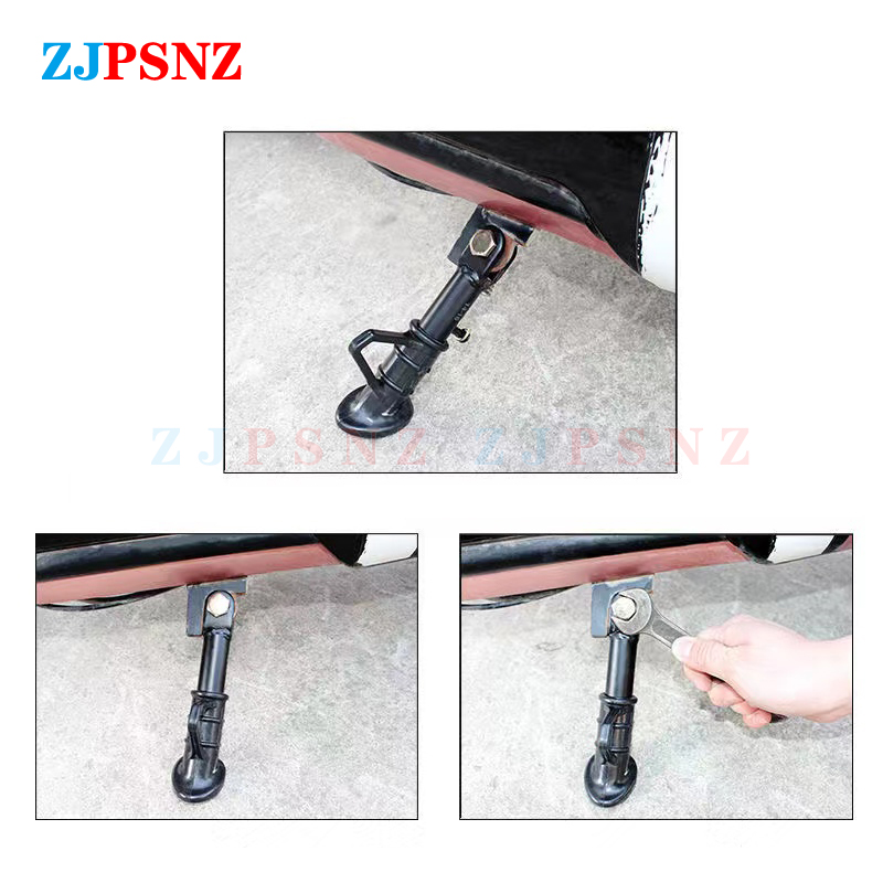 Motorcycle Scooter Kickstand Side Lining Stand Kick Foot Bracket With Spring Bolt e-Bike Kickstand Distance 14/16/18/20/22/24cm