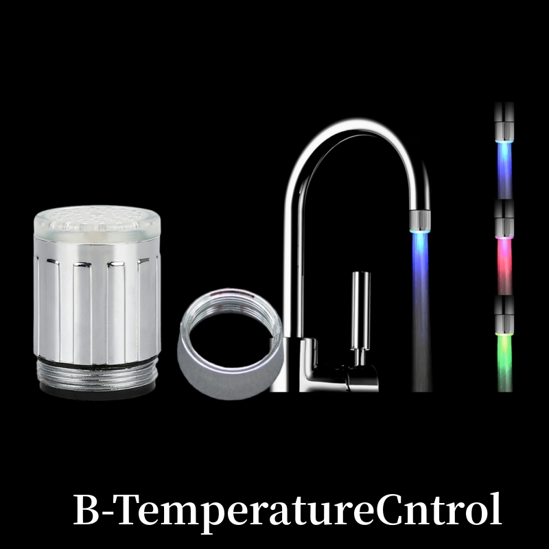 7-Farben-Wasserhahn-Licht mit wechselnder Temperatur, LED-Wasserhahn-Licht mit Adapter, Farbwechsel-Wasserhahn, Küche, Badezimmer, Zubehör: Burgunderrot