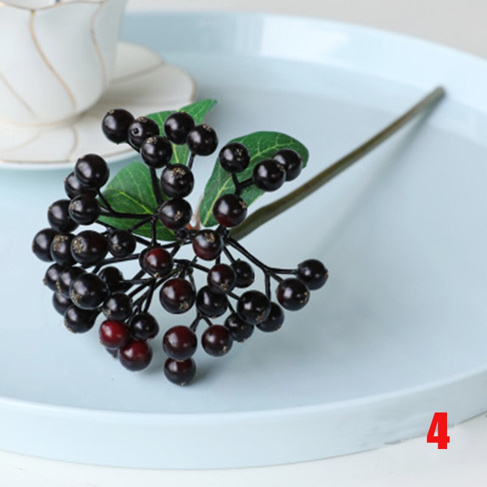 1PC Mini Nep Groene Plant Berry Boeket Kleine Bessen Schuim Fruit Nep Cherry Kunstbloem Feestartikelen Woondecoratie: 4