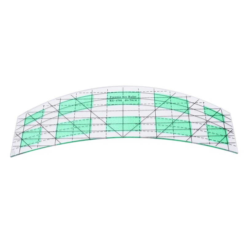 Non-Slip Quilt Ruler Arc Ruler Heart Ruler Patchwork Quilting Template Set 3Pcs