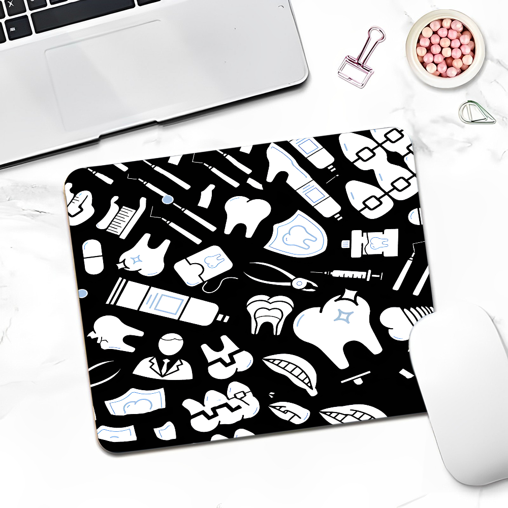 The Dentist Tooth DIY Desktop Desk Mat Kawaii Gaming Accessories Students Writing Pad Writing Desk Mats: 45x70cm / Blue