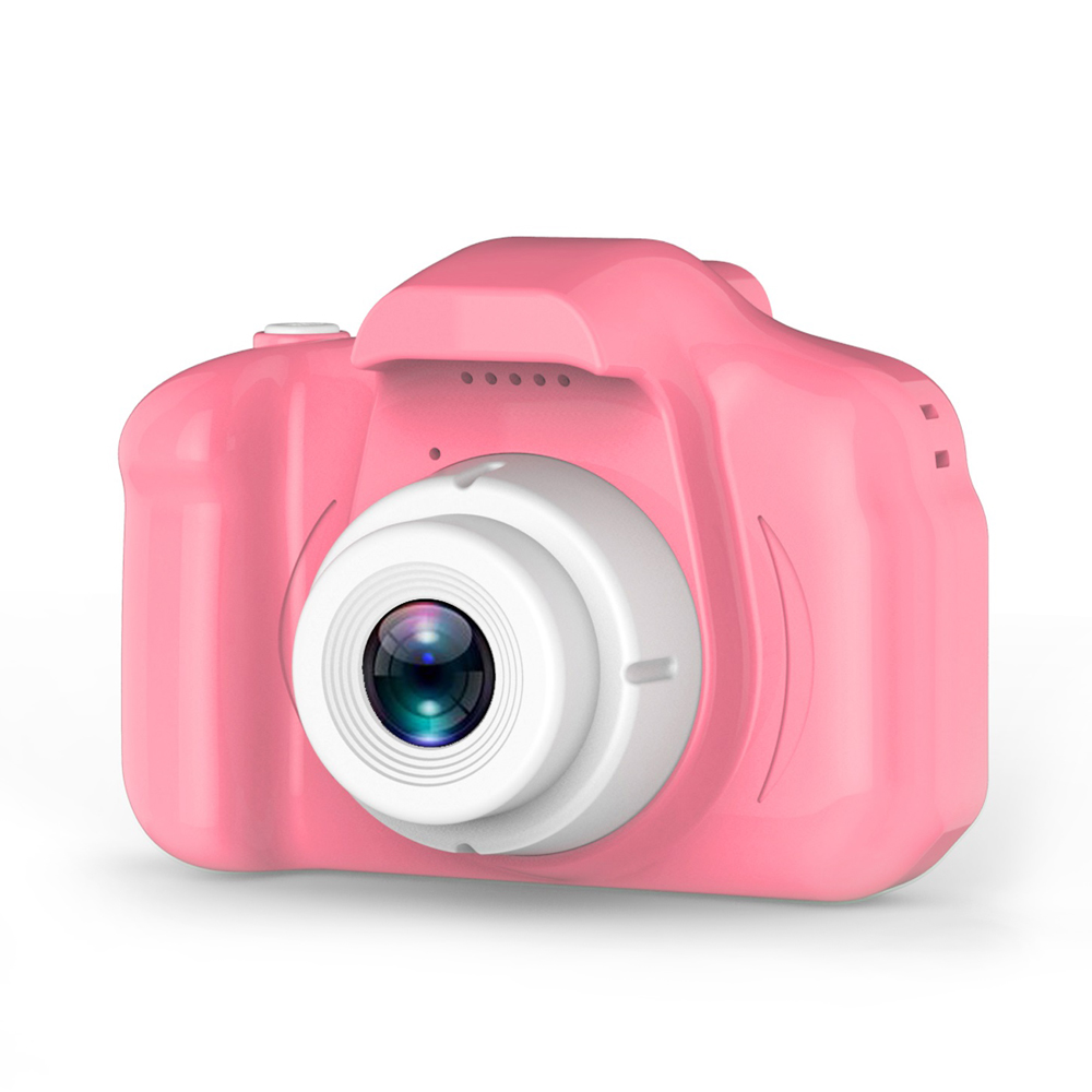 2.0 Polegada tela colorida crianças mini bonito câmera digital, 1080p hd, crianças, brinquedos, gravador de vídeo, filmadora: Rosa