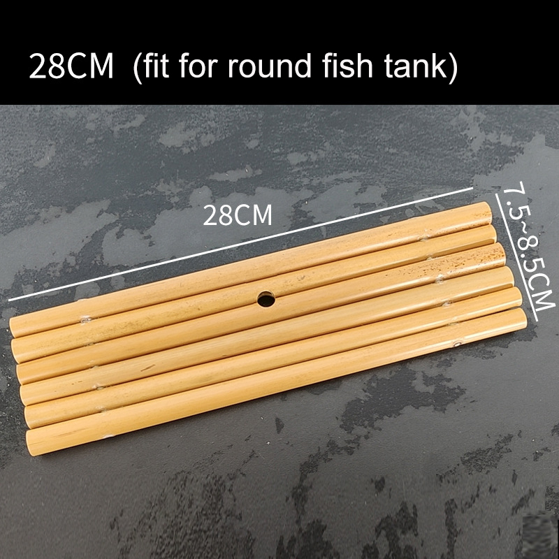 3 in 1 Aquarium Filter Box Bamboo Tube Type Water Flow Device Small Top-mounted External ABS Fish Tank Filter Water Purification: 28cm