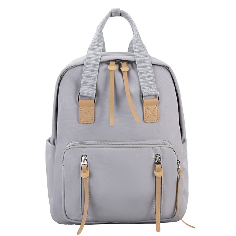 Mochila de lona para adolescentes, mochila escolar a la para mujeres, mochila informal para niñas, cuaderno para estudiantes, bolsas grandes de viaje, mochila XA596H: Gray