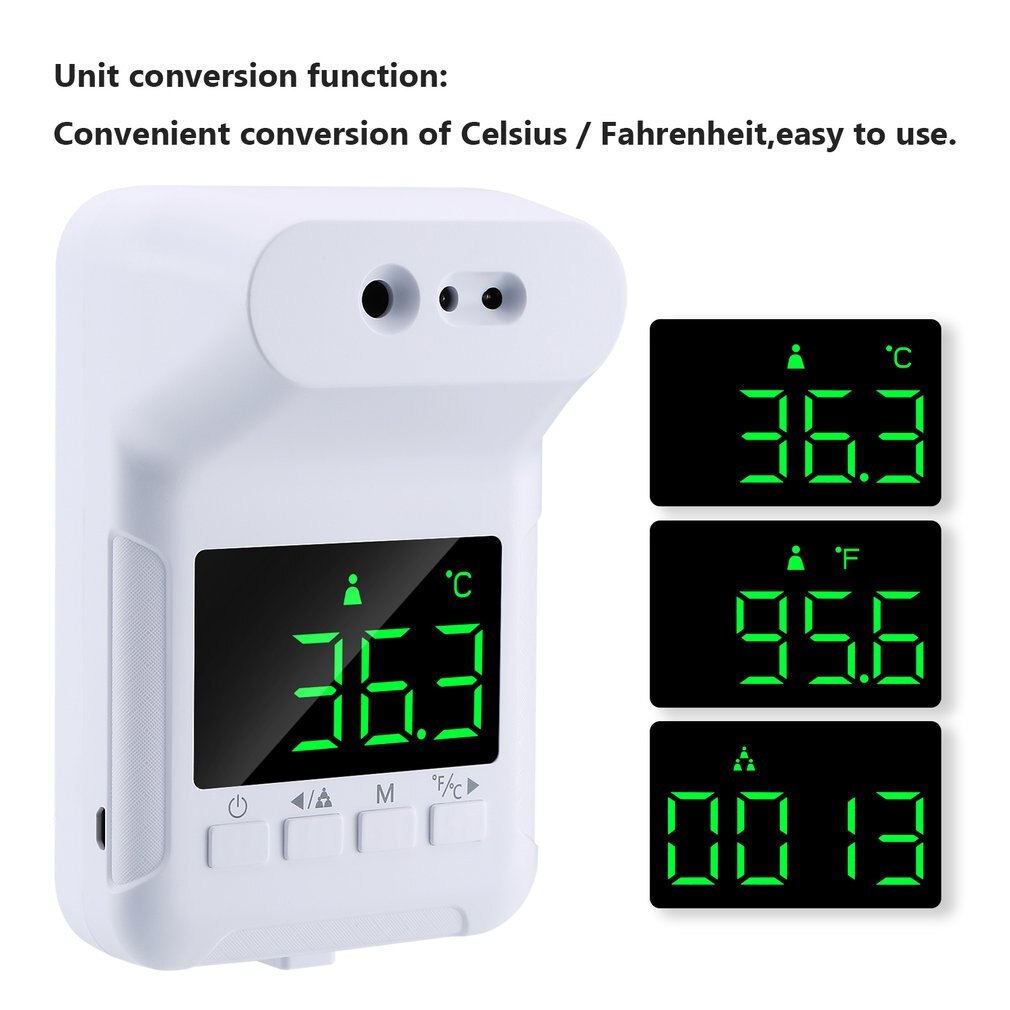 Thermomètre frontal fixe K3S, sans Contact, à infrarouge, sans fil