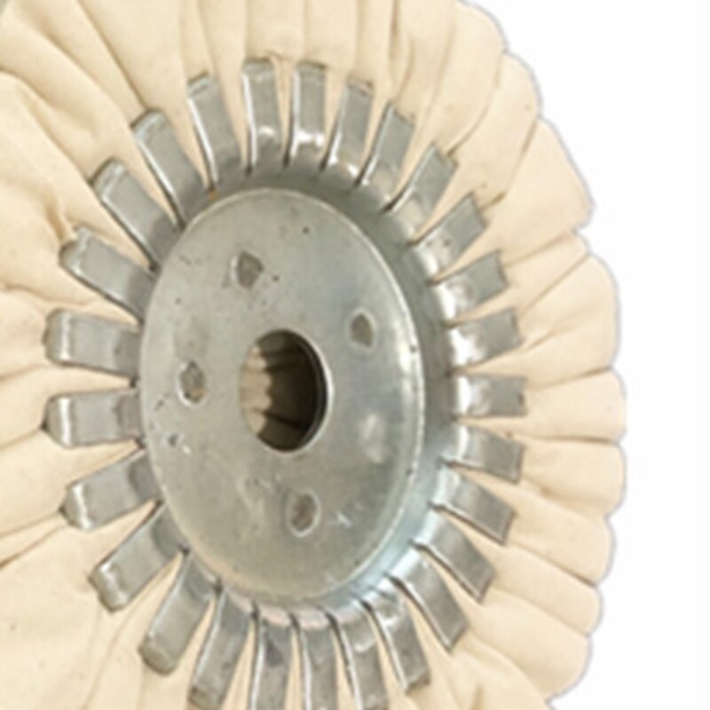 6 tommer bomuld luftvejspolering polering slibeskive arbor polerskive pude 25mm tykkelse slibende polerværktøj