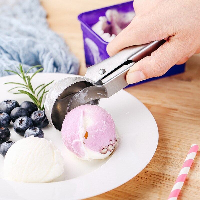 Ice Cream Stainless Steel Ice Ball Maker Yogurt Cookie Dough Meat Balls Ice Cream Watermelon Spoon Ice-cream Scoop