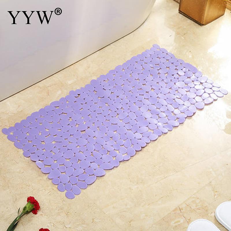 Pvc vannbad bad anti-skli matte badekar badekar dusj badekar teppe klar boble badekar matte sikkerhet anti-skli baderomsmatte teppe: Fiolett