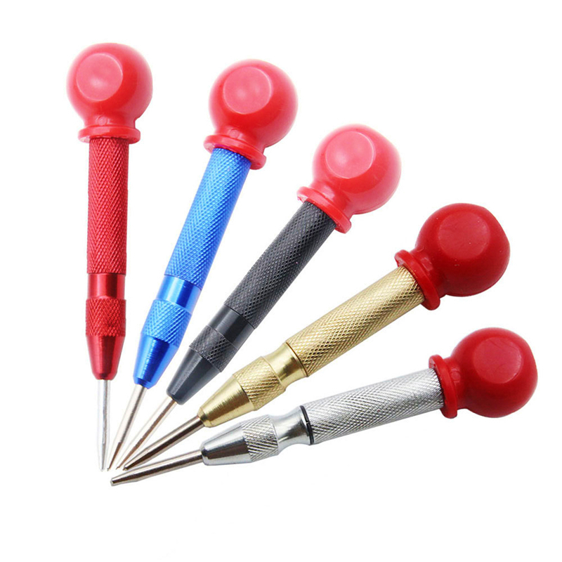 Center Punch Automatic Spring Type Positioner Glass Striker Window Breaker High Hardness Punch Centering Puncher