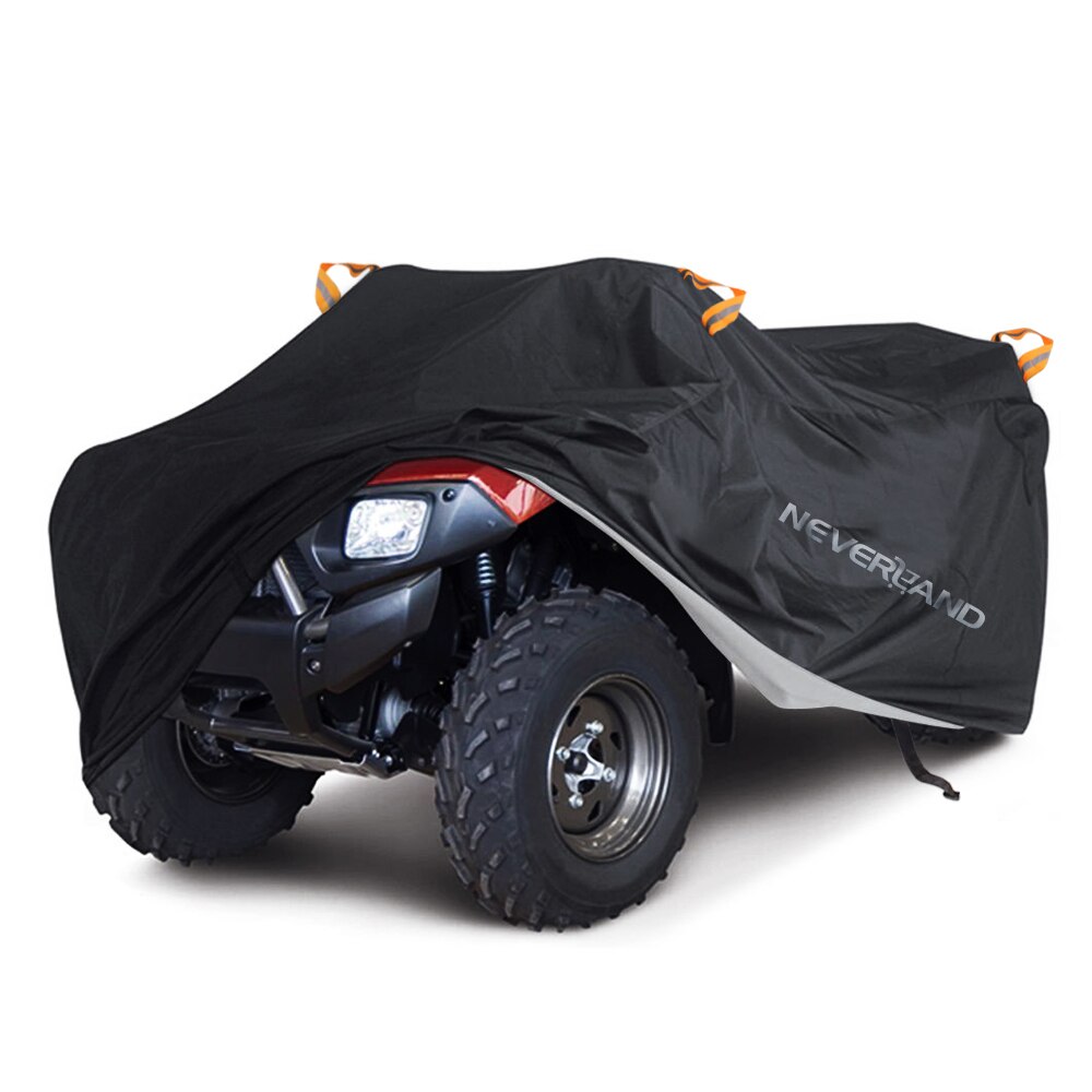 Strand atv fyrhjuling motorcykel 190t vatten regnsäker damm anti-uv fodral motorcykel för polaris motorcykel skal xl xxxl  d20: Xxxl -256 x 110 x 120cm / Svart