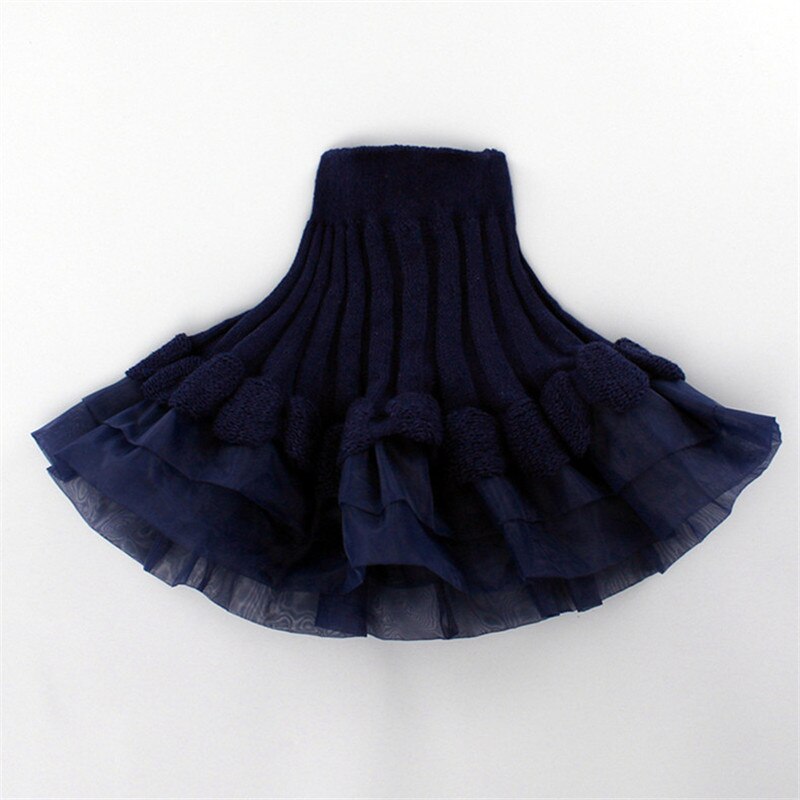 Tutu Rok Meisjes Gebreide Rokken A-lijn Rok Meisje Katoenen Gebreide Kids Outfit Kinderen Mini Rokken Waarschuwde Voor Lente Herfst
