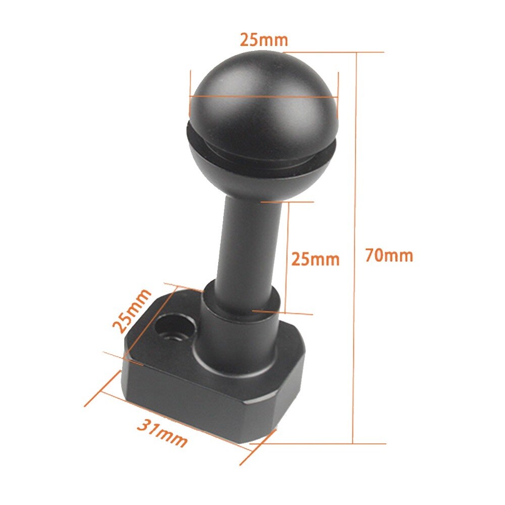 Aluminium Kugelgelenk Tauchen Licht Halterung Scuba Tauchen Arme Unterwasser Dive Foto Licht Kugelgelenk