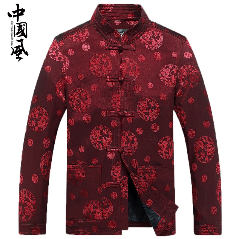 Traditionele Chinese Kung Fu Pak Mannelijke Kleding Jas Voor Mannen Cheongsam Tang Pak Oosterse Dragen Vintage Man Mens Chinese Tops