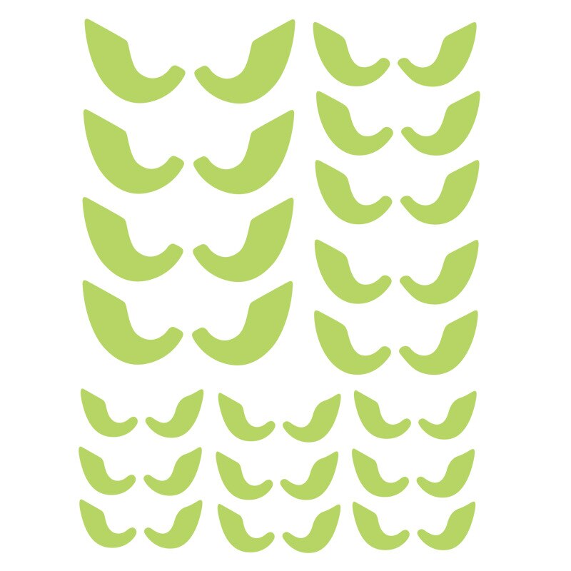 Halloween Glow Stickers Bat Lighted Window Wall Door Decoration PVC Waterproof Phone Laptop Computer Sticker Decor: Default Title