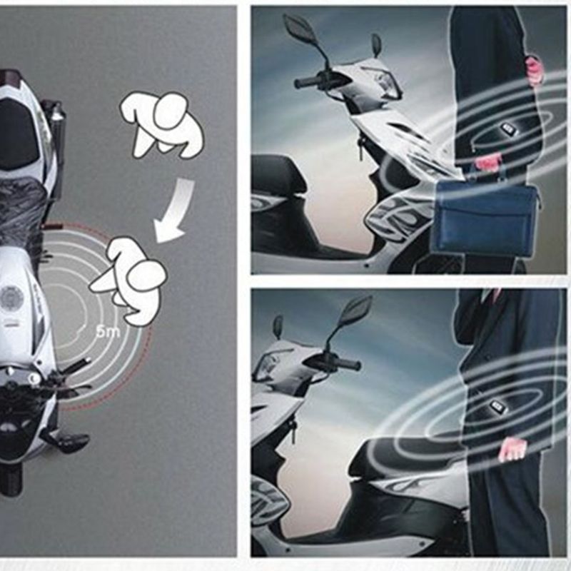 Motorsykkel toveis alarm motorsykkel  dc 12v tyverisikringssystem start alarmer universell fjernalarmalarmer  c45