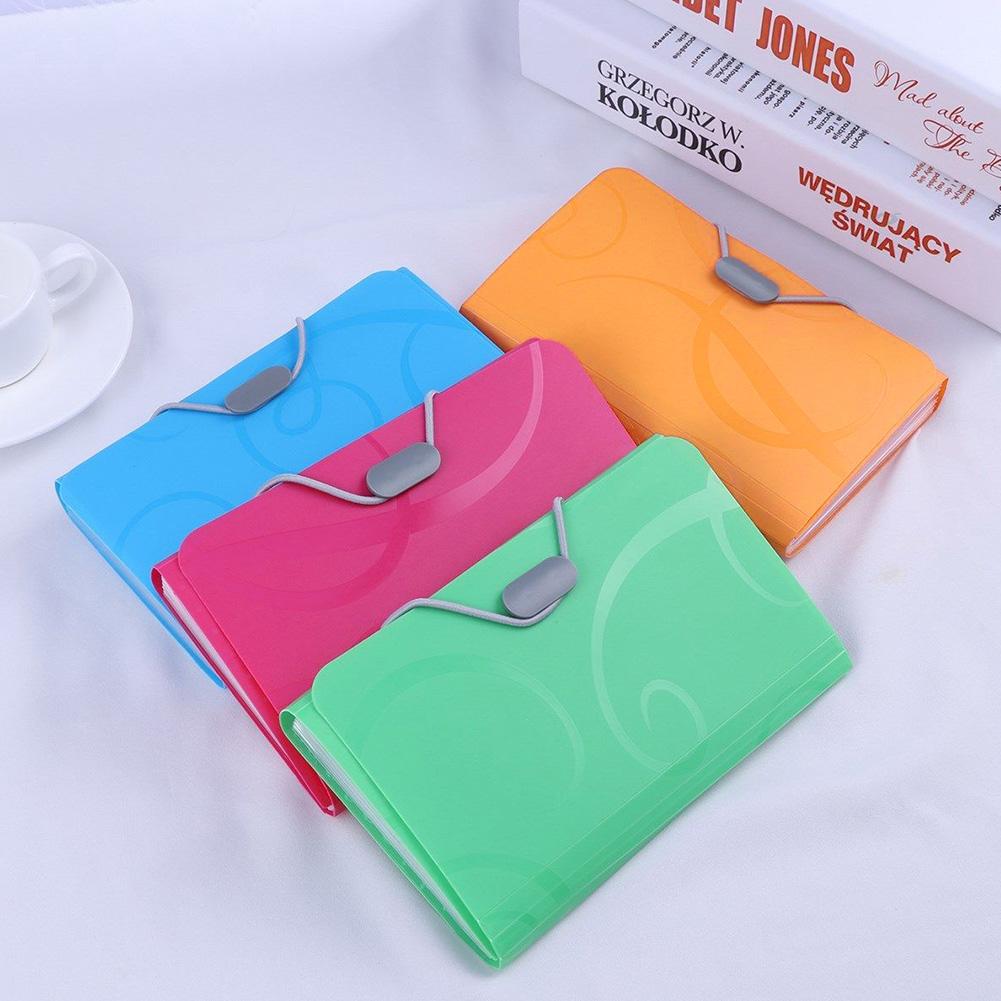 Papers Letter Small Document Expandable Receipt Bill Storage Pocket Accordion A6 B6 Plastic File Folder Pocket