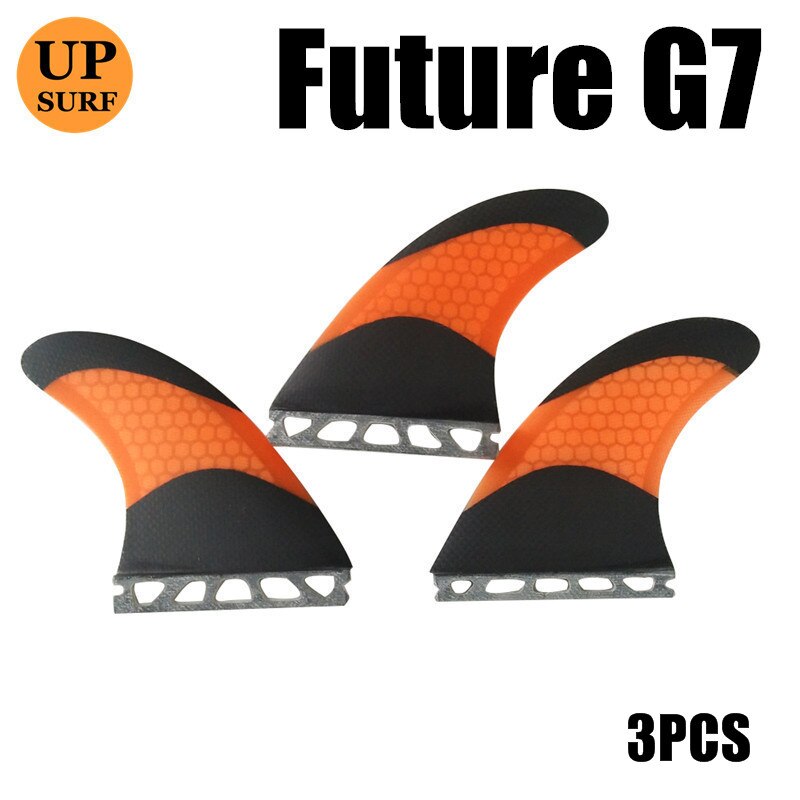 De producto futuro aletas G5/G7 de fibra de carbono Barbatana tabla de surf Fin propulsor de nido de abeja de fibra de vidrio aletas 3 piezas por set: 13