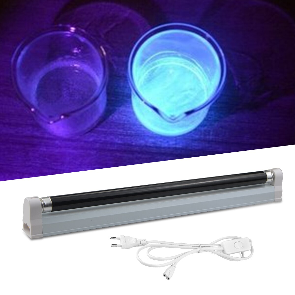 Led Ultraviolet Uv Lamp Led 6W 8W Blacklight Fluorescerende Cfl Gloeilamp Violet Lampen Voor Industriële Detectie Podium lamp