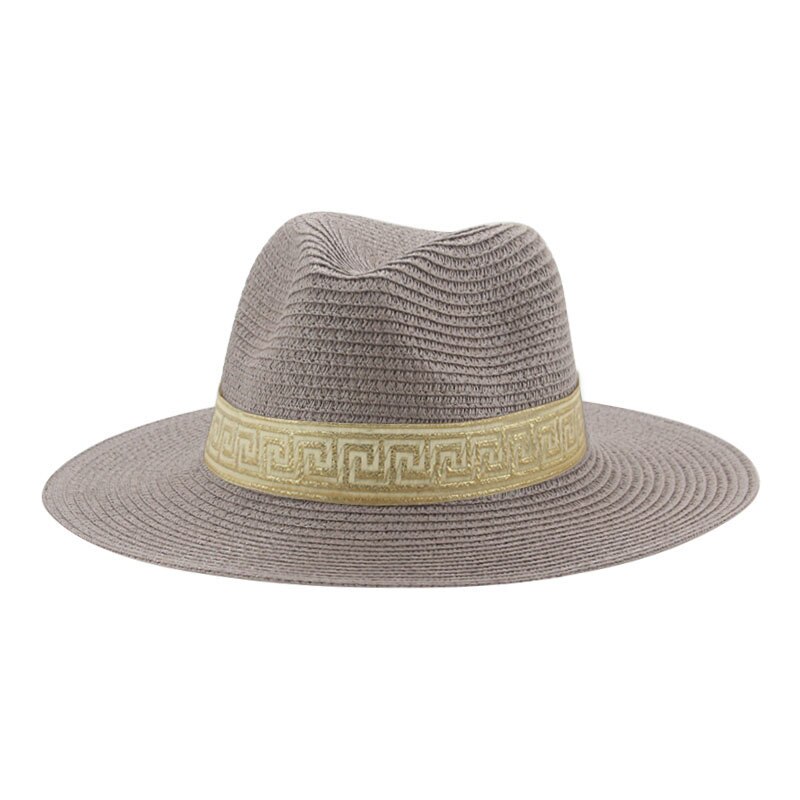 Cappelli per donna cappello a secchiello cappello estivo da donna cappello da sole solido cappelli di paglia fascia cappelli da spiaggia Casual per uomo cappello estivo Sombreros De Mujer: dark grey