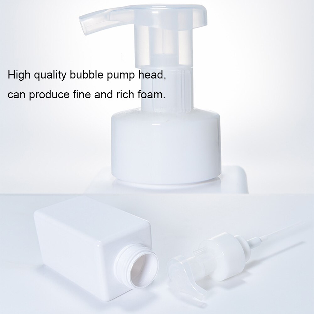 Plastic Liquid Soap Dispensers Square Clear Foaming Bottle Liquid Soap Mousse Points Bottling Shampoo Foam Pump Bottles