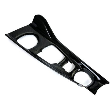 Panel de Cambio de marchas de fibra de carbono para coche Toyota CHR C-HR, consola Central Interior de coche, moldura de ABS, y LHD RHD , 1 unidad