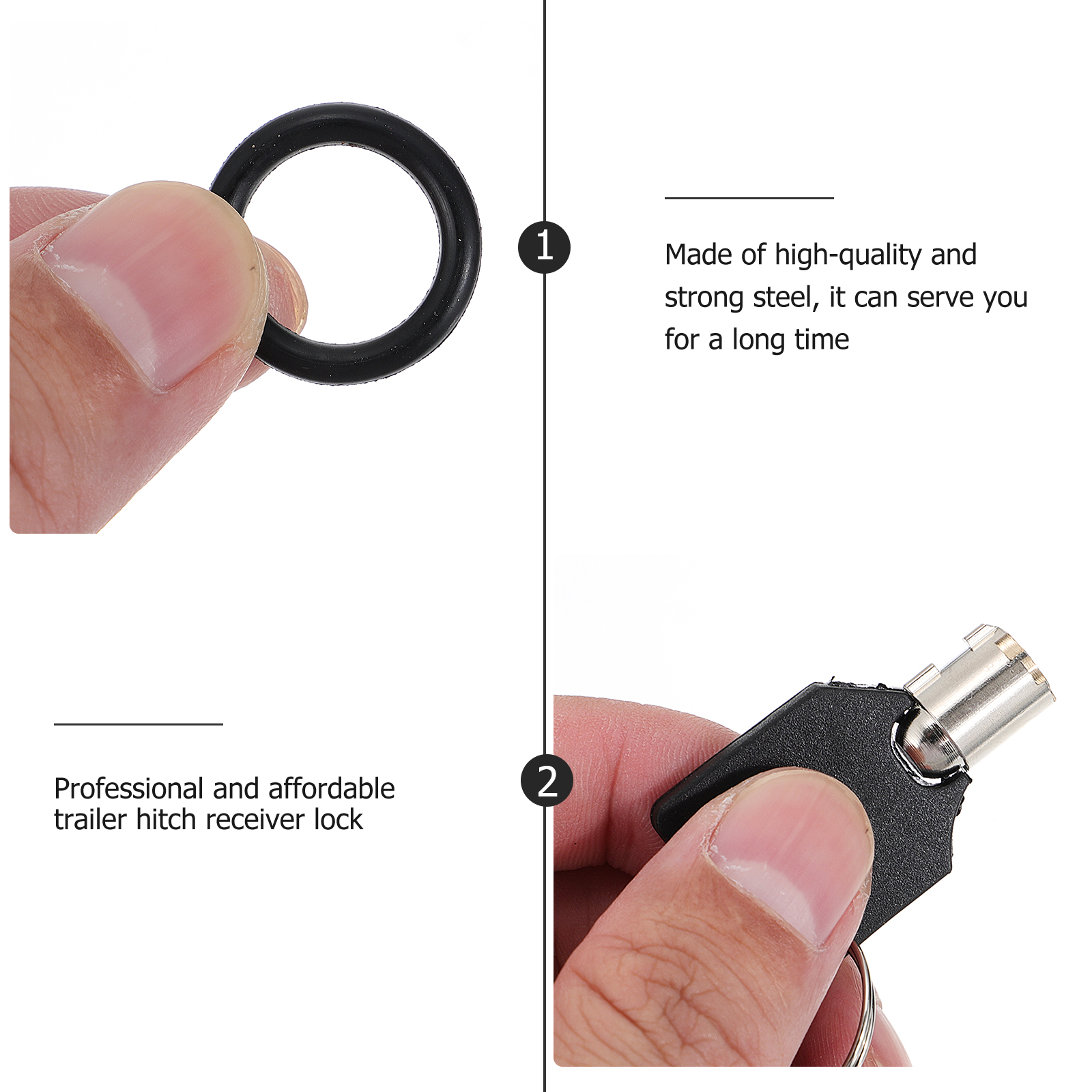 1 Set Extra-Long Locking Hitch Pin Set Anti-Theft Hitch Locking Pin Set