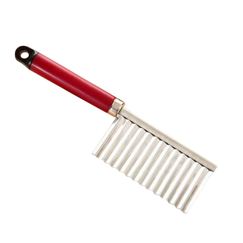 Potatis verktyg med vågkanter i rostfritt stål köksredskap grönsaksskärning av frukt 19cm x 6cm: B