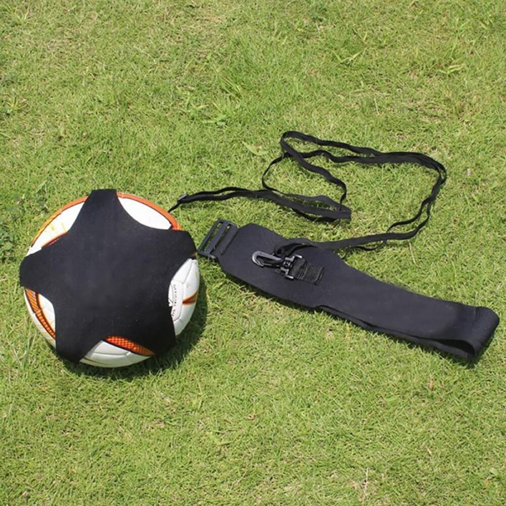 Einstellbare FußBall trete Trainer FußBall Ball Kicker Praxis Gürtel freundlicher Ausbildung Werkzeug für schießen vorbei erhalt jonglieren