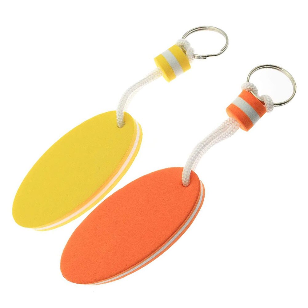 4PCS EVA+Stainless Steel Floating Key Ring Kayak Keychain Buoyant Keyring Marine Sailing Float Keys Buckle Rowing Boats Tools