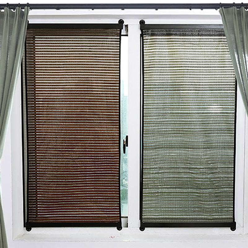 1Pc Roller Window Zonwering Voor Thuis Jaloezieën Punch Gratis Zonnescherm Gordijn Voor Thuis Slaapkamer Woonkamer Winkel (135X60Cm)