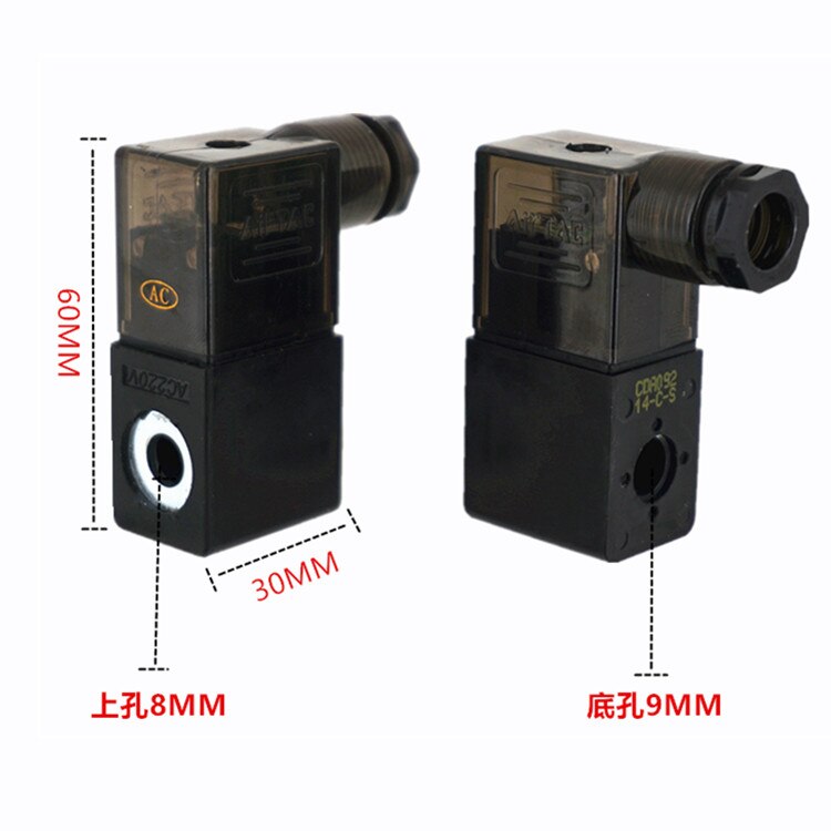 Część elektryczna AC 220V 3.5VA 50/60Hz zawór elektromagnetyczny pneumatyczny cewka 4V210-08 DC 12V/24V AC 24V/36V/110V/220V/380V