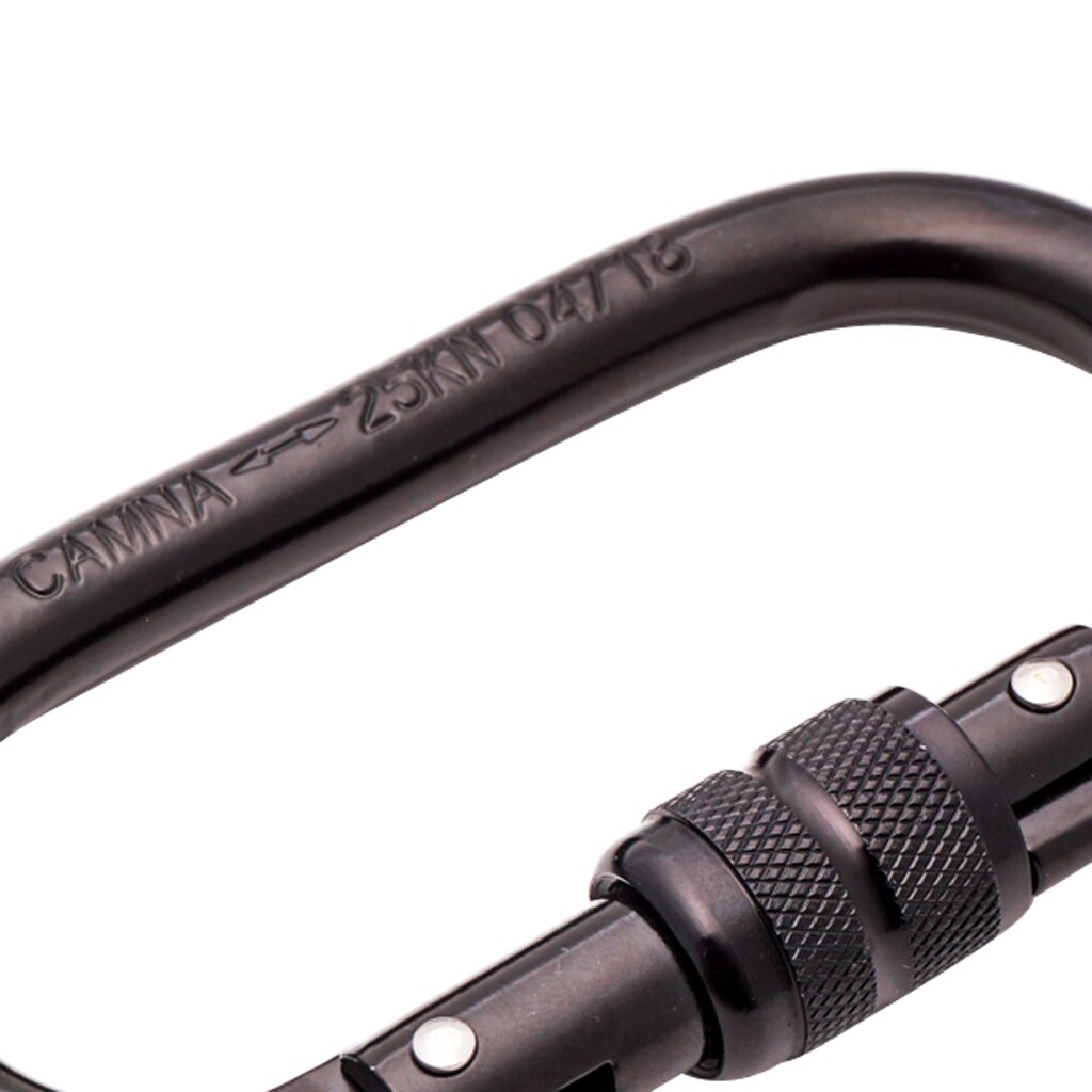 Heavy duty udendørs klatring oval formet 25kn skrue låse karabinhage klatring udforske rappelling camping tilbehør