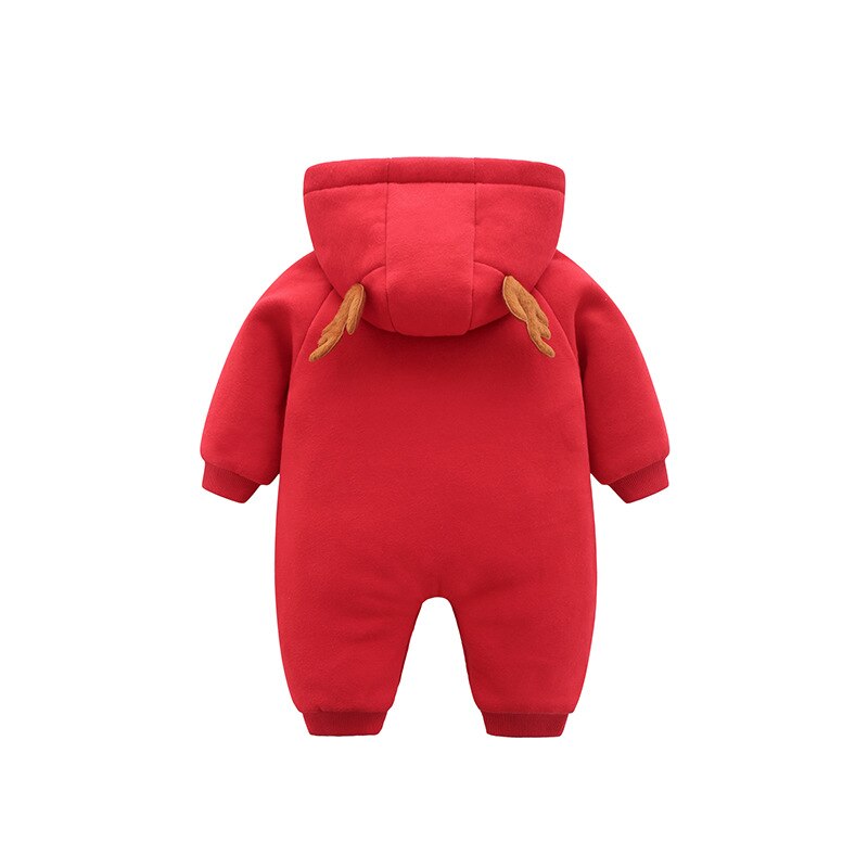 weihnachten Baby strampler Overall freundlicher Schnee Tragen Winter Junge Mädchen Bekleidung Verdicken Baumwolle Oberbekleidung Mantel jacke Weihnachten