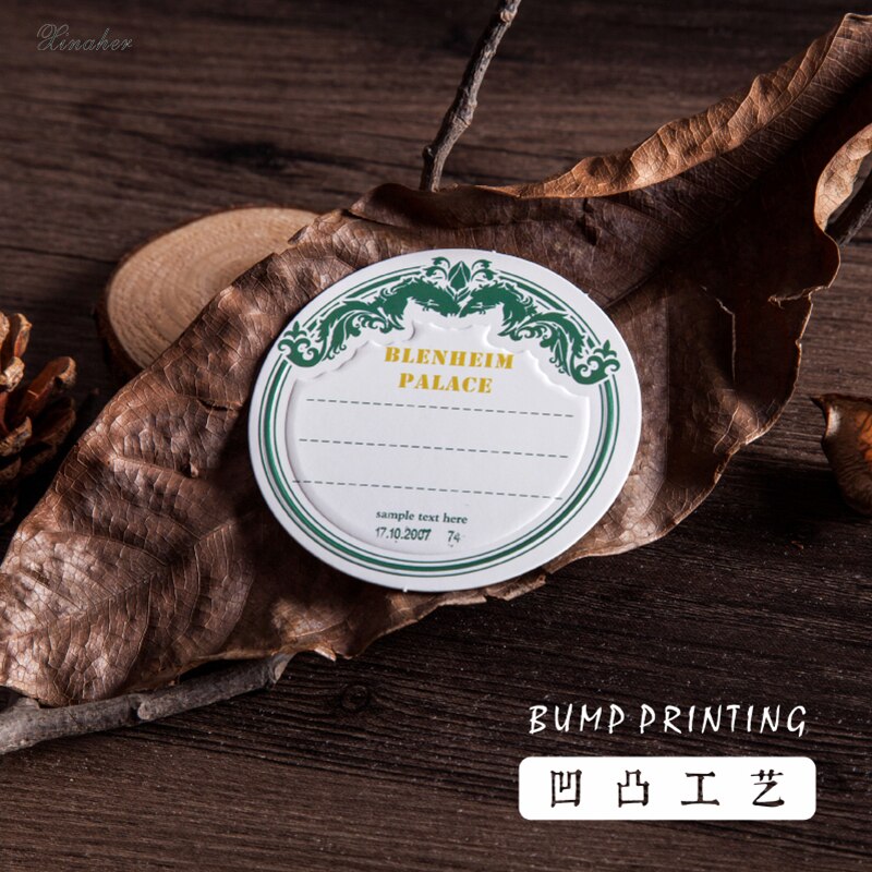 XINAHER 20pcs/bag Vintage junk journal Writable travel label DIY scrapbooking album diary happy planner decoration paper