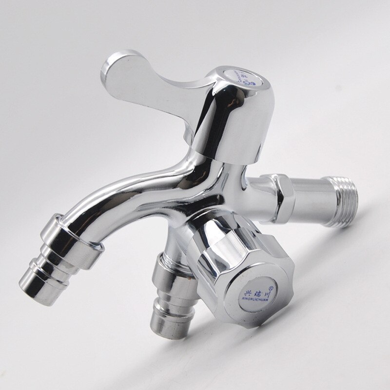 Double Switch Faucet Washing Machine Faucet Double Head Multifunctional Laundry Room Tap Bathroom Accessories