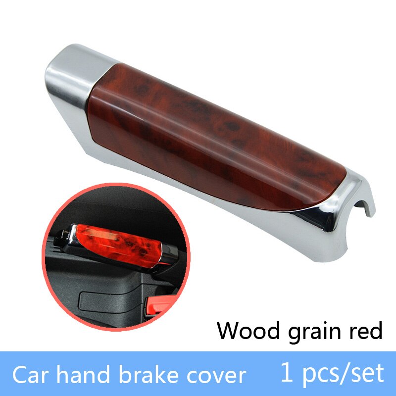 Car Interior Hand Brake Set Handle Sleeve Protector for Kia Sportage Rio 3 4 Ceed Sorento Toyota corolla chr Nissan Qashqai J11: 1pcs Wooden Red