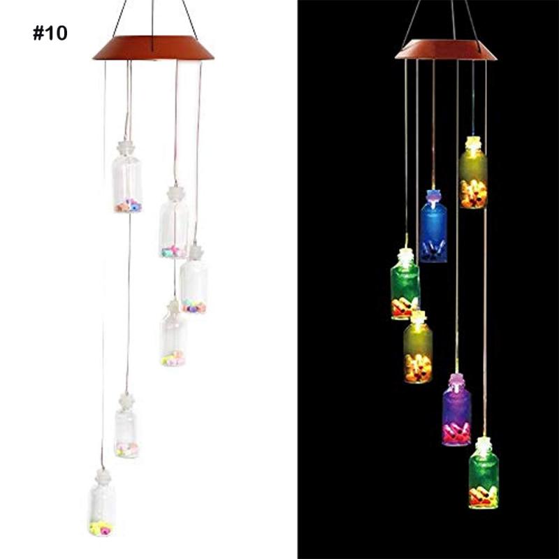 Moulin à vent en spirale 8 styles | En forme de vent, tournant à couleurs changeantes, décoration de maison, décoration de jardin, lumière en spirale: 7