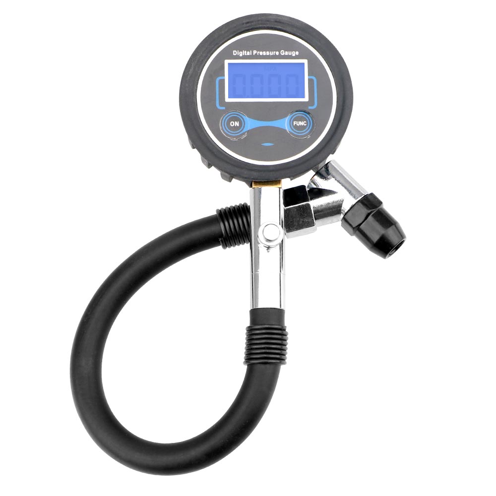 Hohe Präzision Auto Reifen Manometer Digitaler Reifen Tester LCD Display für Auto Lkw Fahrzeug Motorrad: Armee Grün