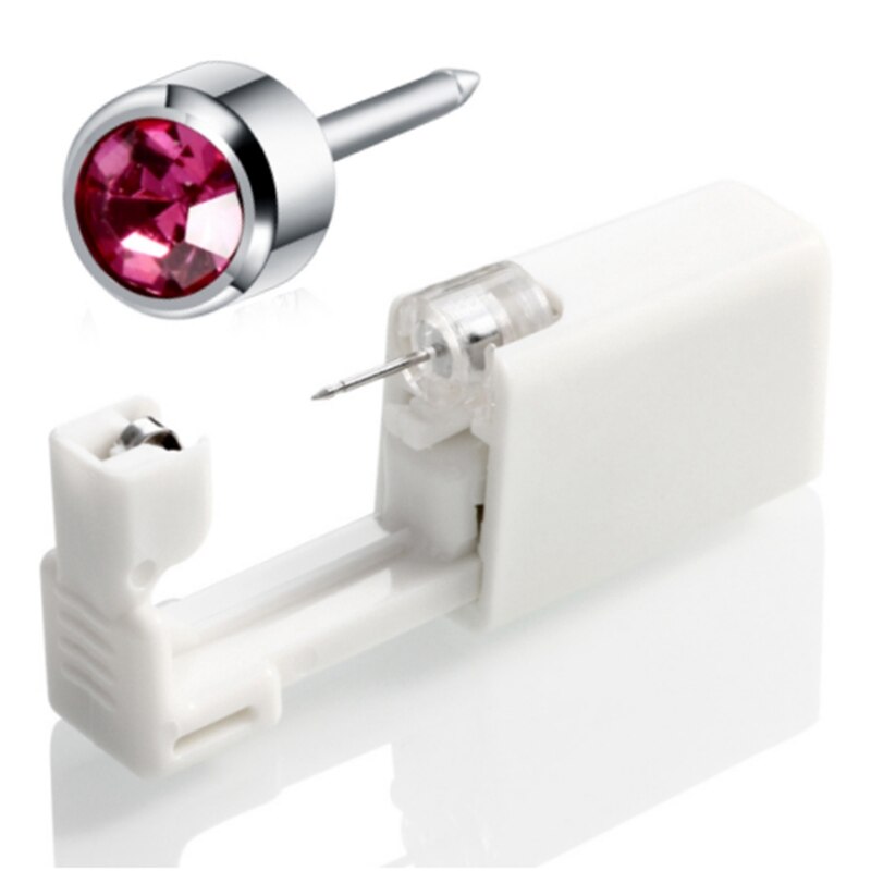 Wegwerp Oor En Neus Piercing Apparaat Unisex Steriele Frame Mode Oor Piercing Apparatuur Zirconia: b