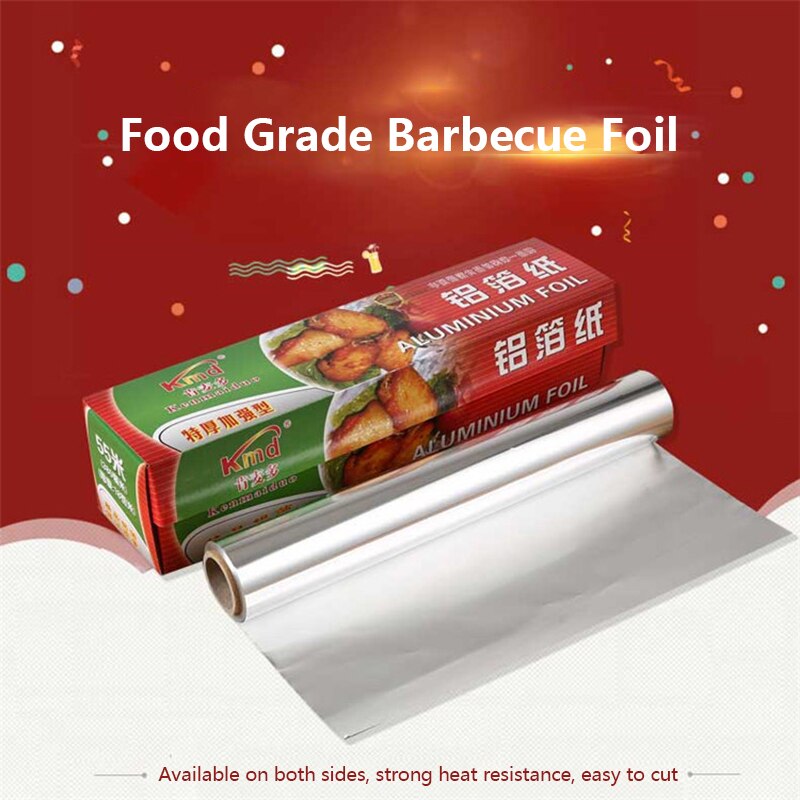 BBQ Aluminum Foil Paper Food Grade Baking Household Tools Waterproof Heat Resistance Bakeware Dining Bar Kitchen Accessories