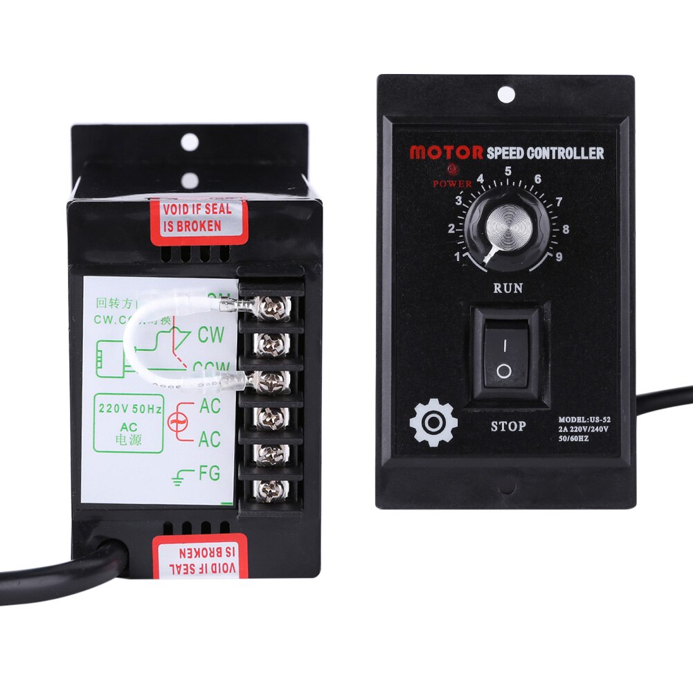 400W Ac 220V Ac Motor Speed Controller Motor Speed Pinpoint Regulator Controller Vooruit En Achteruit