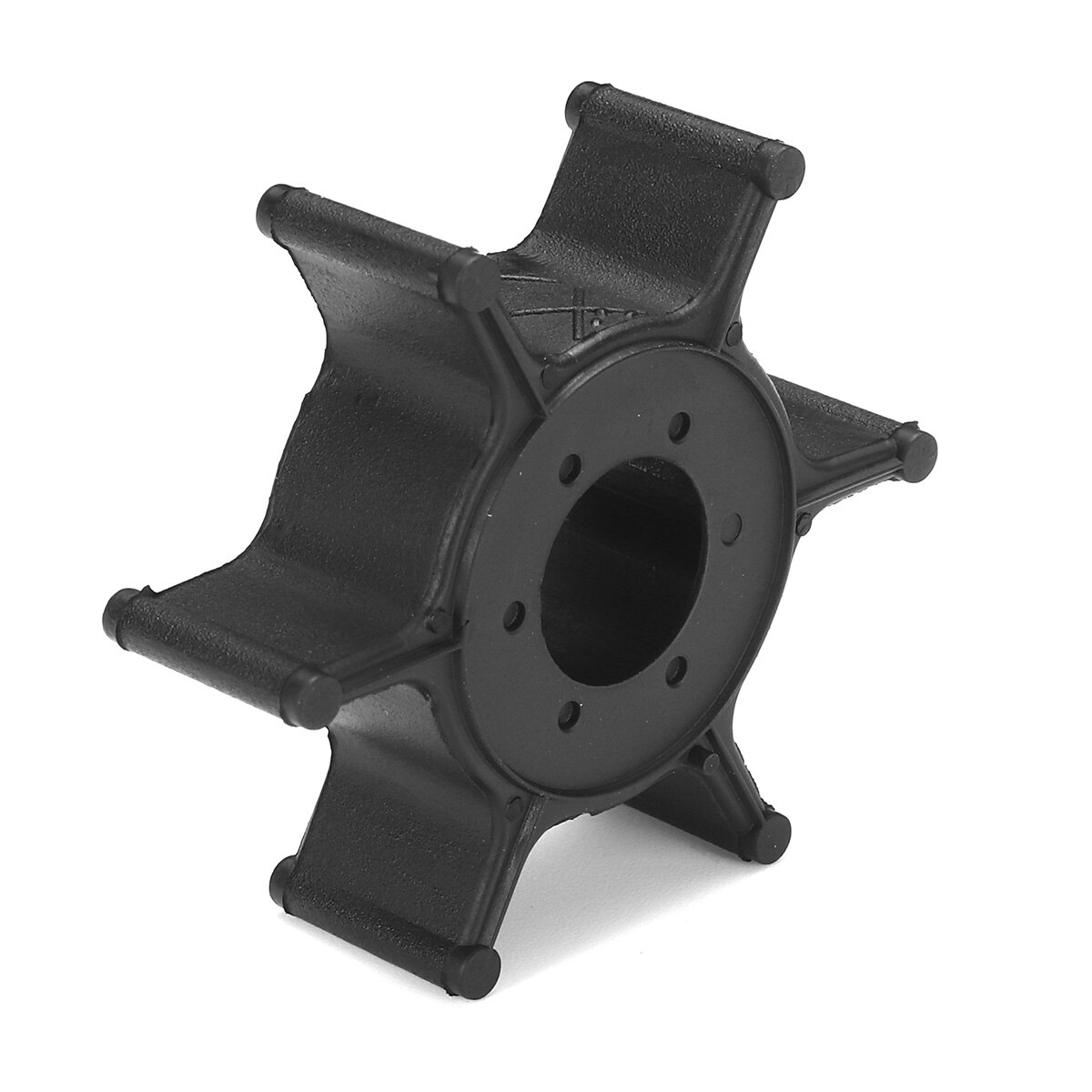 Marine Water Pump Impeller Boat Engine Impeller 6 Blade for Yamaha Outboard Engine 4/5/6HP 6E0-44352-00 Black Rubber