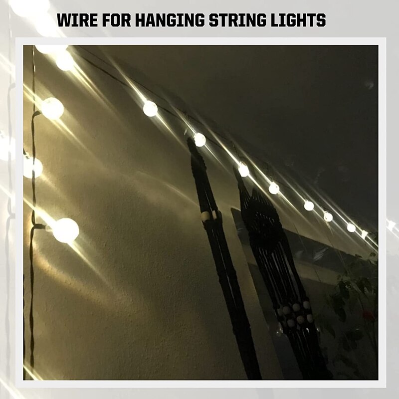 ! 45M PVC Coated Wire Trellis Kit/Fence Wire Tensioner/Catenary Wire Kit/Plant Training Wire Kits/Wire Trellis Kit