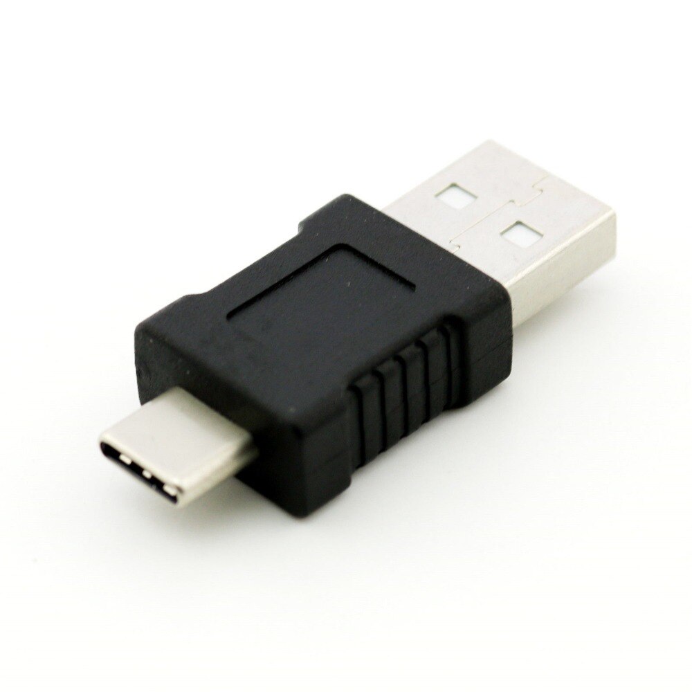 1 stks USB 2.0 Een Mannelijke naar USB Type C-Mannelijke Plug Data Sync Charge Converter Adapter