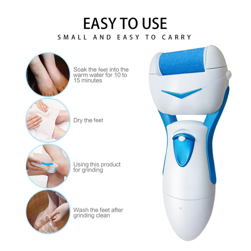 Lima eléctrica para pies de costura, herramienta roja para el cuidado de los pies, máquina de pedicura, rodillo para pelar la piel, Lima removedora de callos para Talón de hombre, novedad